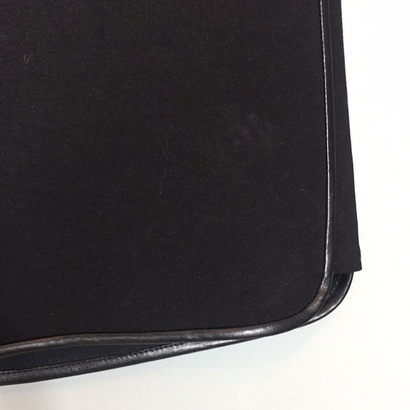 White House Black Market skirt w/ leather piping - Picture 3 of 4